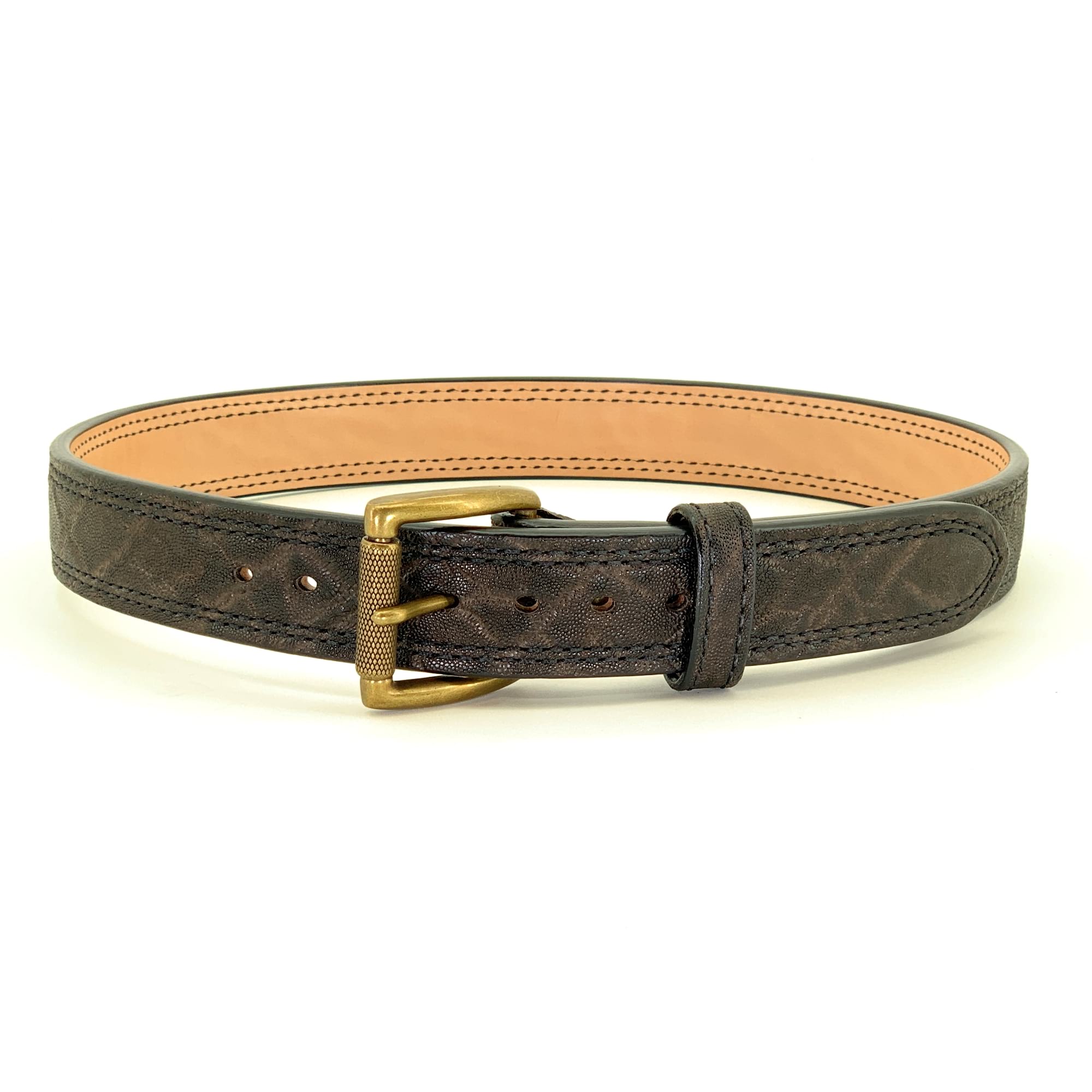 Luxurious Louis Vuitton Genuine Leather Golden buckles Chocolate